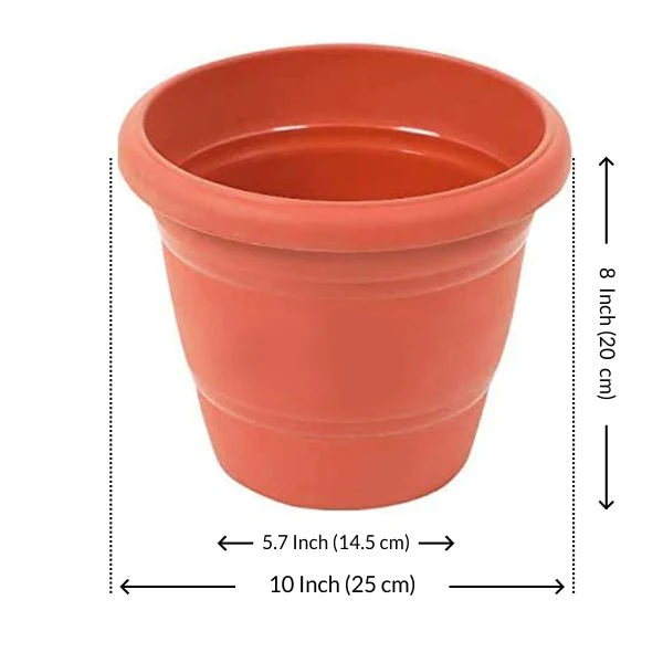 10 inch (25 cm) Round Garden Pot - Image 2