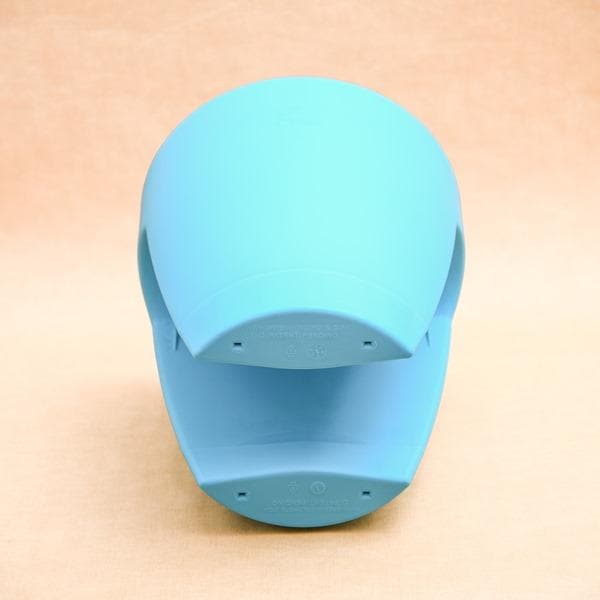 11 inch (28 cm) Balcony Railing Round Plastic Planter (Blue) - Image 4