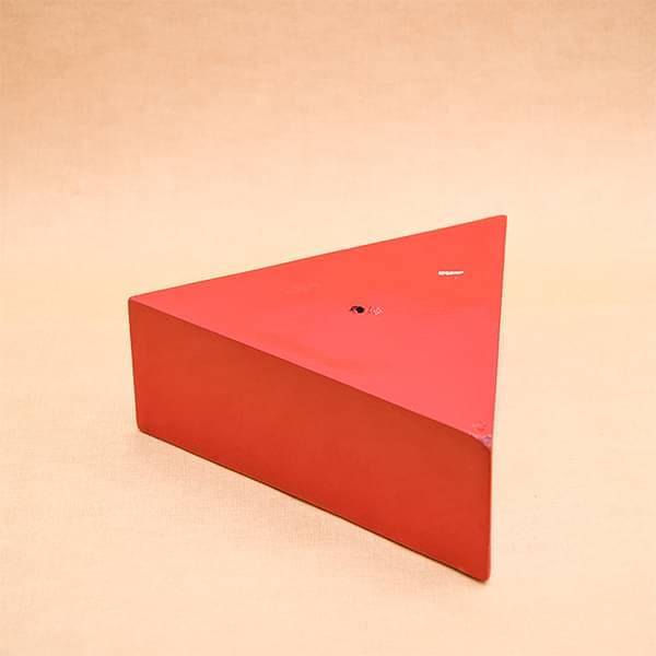 11 inch (28 cm) SML-007 Triangle Fiberglass Planter (Red) - Image 3