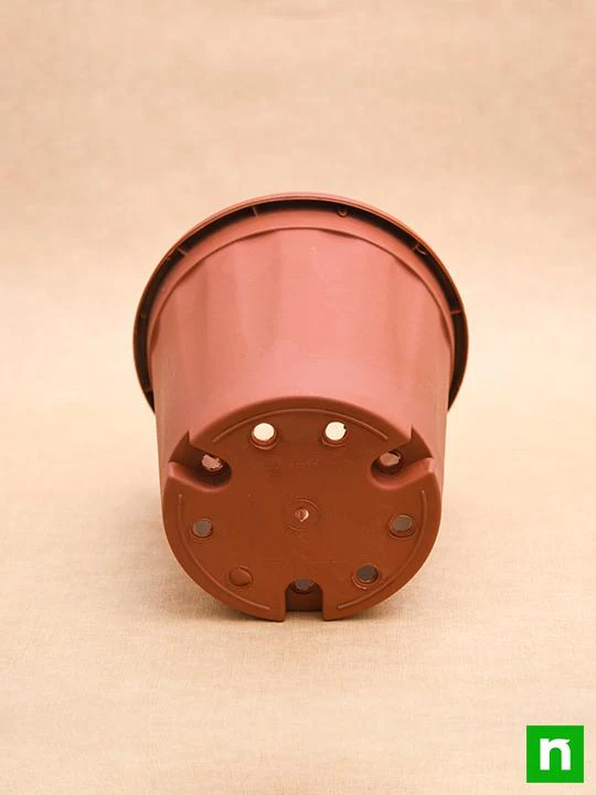 12 inch (30 cm) Grower Round Plastic Pot (Terracotta Color) (set of 3) - Image 4