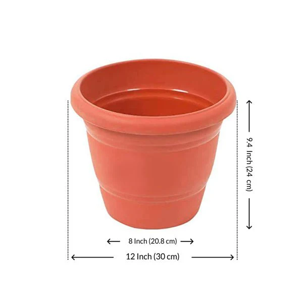 12 inch (30 cm) Round Garden Pot - Image 4