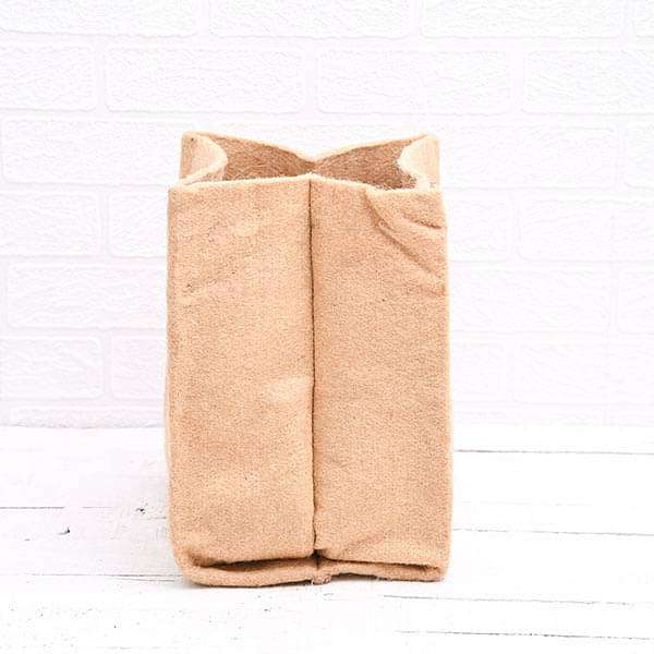 12 inch (30 cm) Eco Friendly Jute Grow Bag (Brown) (set of 2) - Image 2