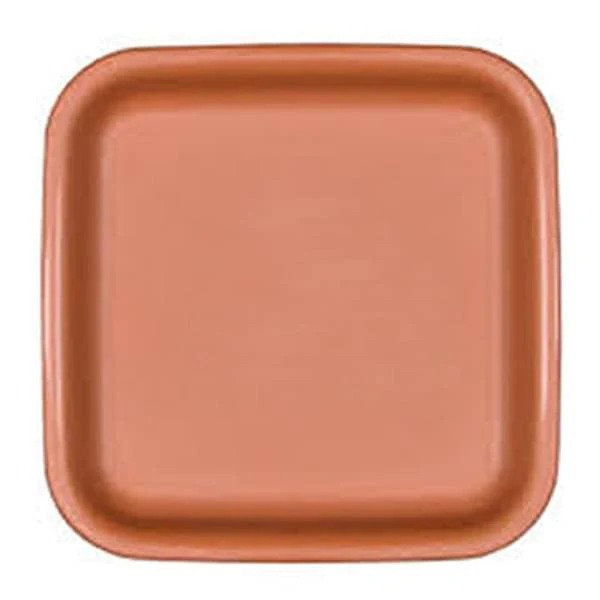 16 inch (41 cm) Square Plastic Plate for 20.1 inch (51 cm) Square No.20 Planter (Terracotta Color)