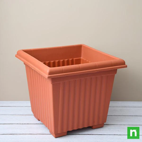 20.1 inch (51 cm) Square No.20 Plastic Planter (Terracotta Color) - Image 3
