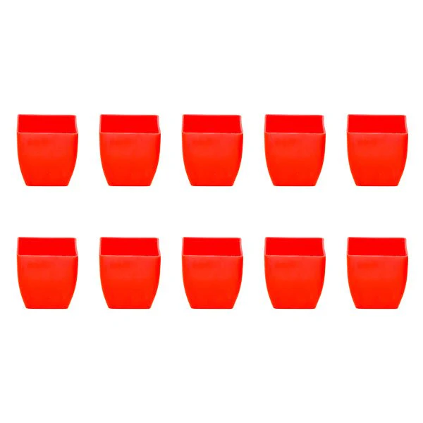 3.3 inch (8 cm) Square Plastic Planter with Rounded Edges - Image 11