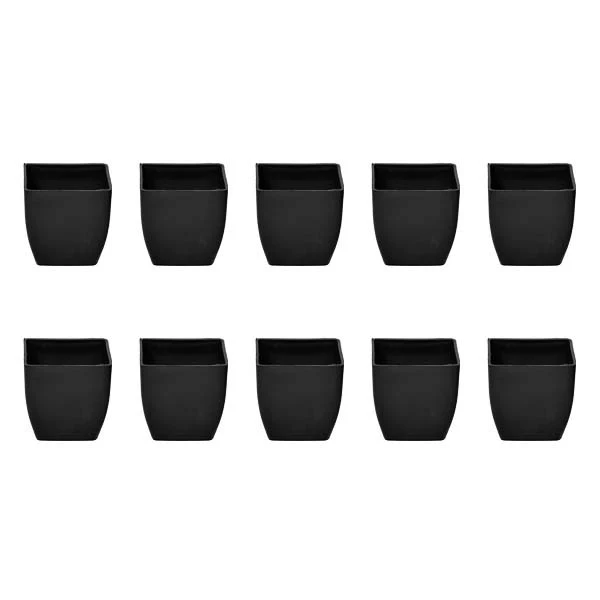 3.3 inch (8 cm) Square Plastic Planter with Rounded Edges - Image 15