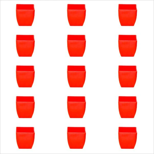 3.3 inch (8 cm) Square Plastic Planter with Rounded Edges - Image 16