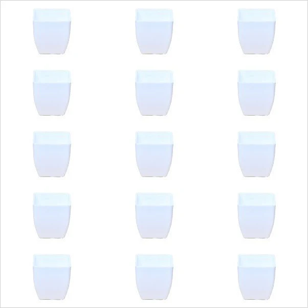 3.3 inch (8 cm) Square Plastic Planter with Rounded Edges - Image 17