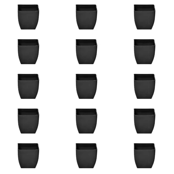 3.3 inch (8 cm) Square Plastic Planter with Rounded Edges - Image 20