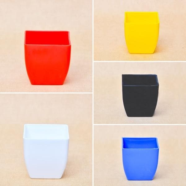 3.3 inch (8 cm) Square Plastic Planter with Rounded Edges - Image 21