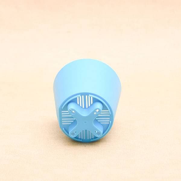 3.9 inch (10 cm) Krish No. 10 Self Watering Round Plastic Planter (Turquoise) (set of 6) - Image 4