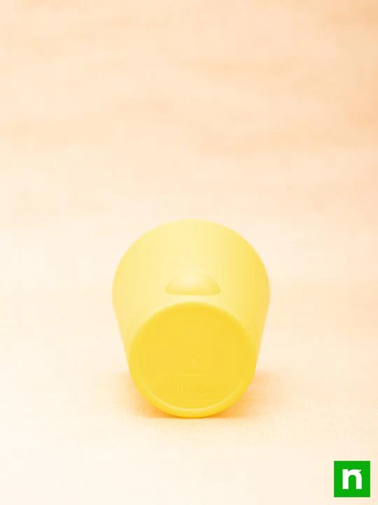 3.9 inch (10 cm) Krish No. 10 Self Watering Round Plastic Planter (Yellow) (set of 6) - Image 4
