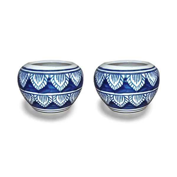 3 inch (7 cm) Apple Round Ceramic Pot - Image 2