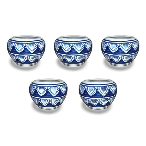 3 inch (7 cm) Apple Round Ceramic Pot - Image 3