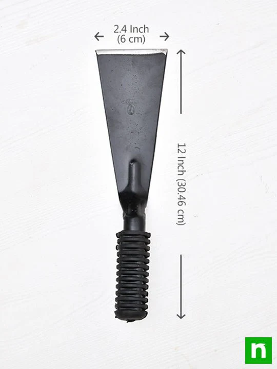 3 inch (8 cm) Khurpa Steel Handle with Grip No. MMI 89 - Gardening Tool - Image 2