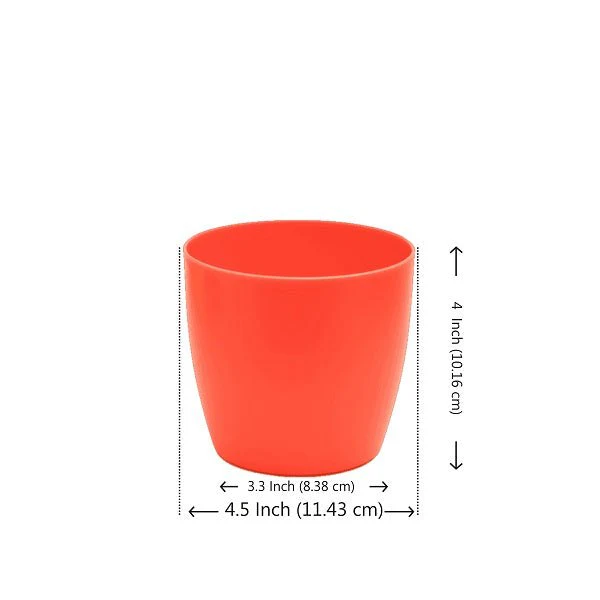 4.5 inch (11 cm) Ronda No. 1110 Round Plastic Planter - Image 4