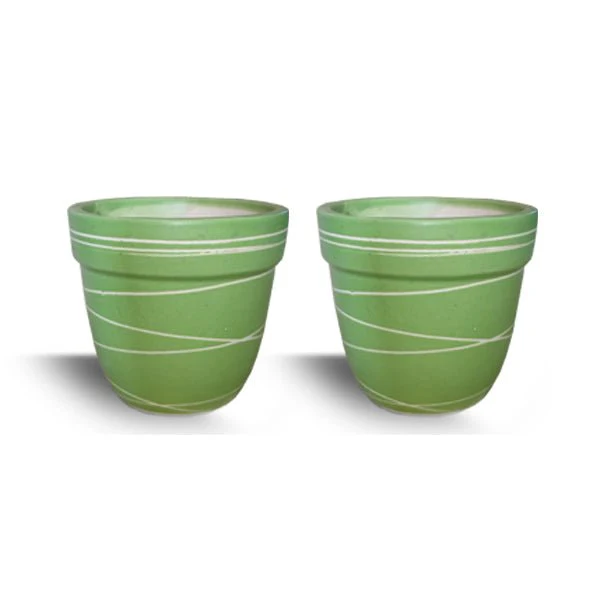 4.5 inch (11 cm) Thread Design Round Ceramic Pot with Rim - Image 15