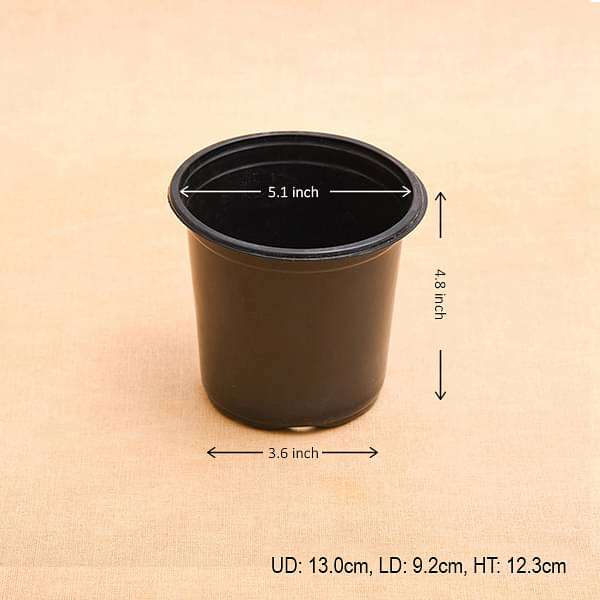 5.1 inch (13 cm) Round Plastic Thermoform Pot - Image 2