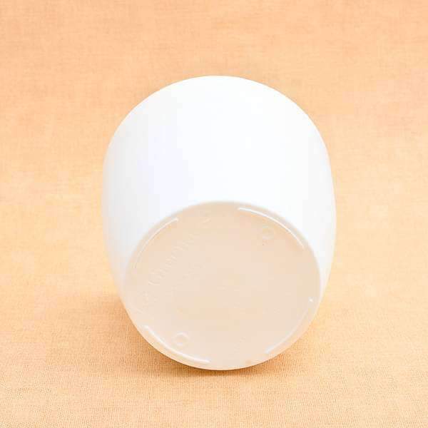 5.3 inch (13 cm) Ronda No. 1412 Round Plastic Planter (White) (set of 6) - Image 3