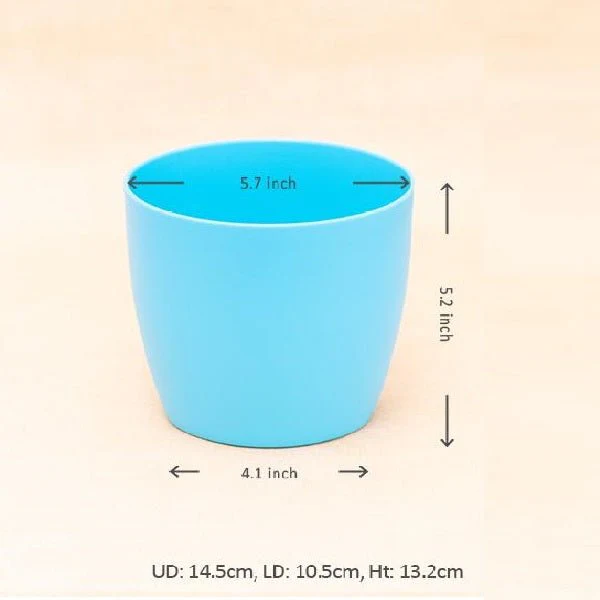 5.7 inch (14 cm) Ronda No.14.5 Round Plastic Planter - Image 10