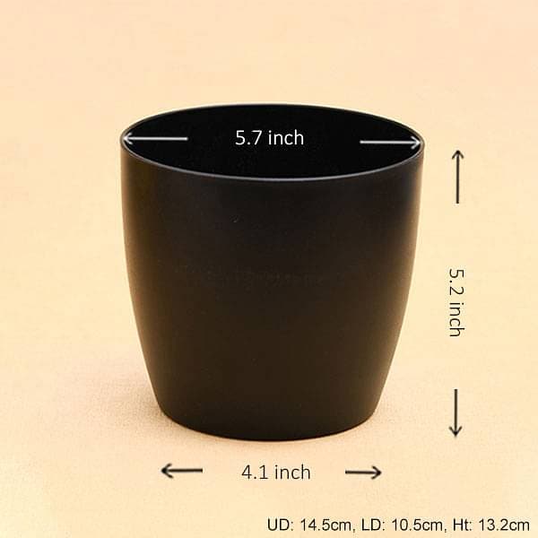 5.7 inch (14 cm) Ronda No.14.5 Round Plastic Planter - Image 14