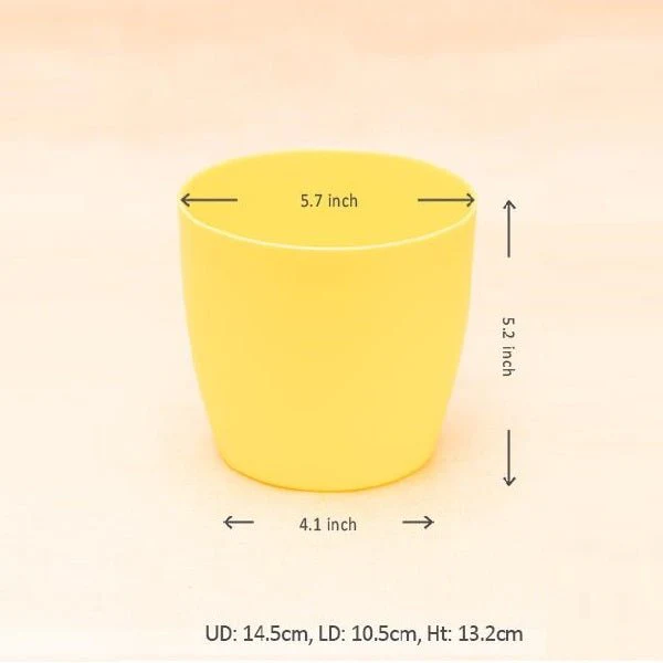 5.7 inch (14 cm) Ronda No.14.5 Round Plastic Planter - Image 6