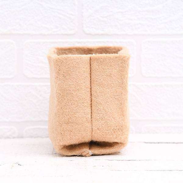 5 inch (13 cm) Eco Friendly Jute Grow Bag (Brown) (set of 2) - Image 3