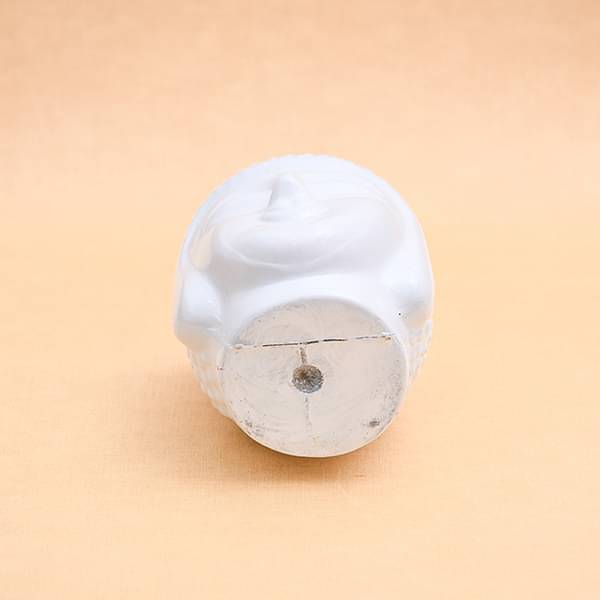 6 inch (15 cm) SML-001 Buddha Fiberglass Planter (White) - Image 2