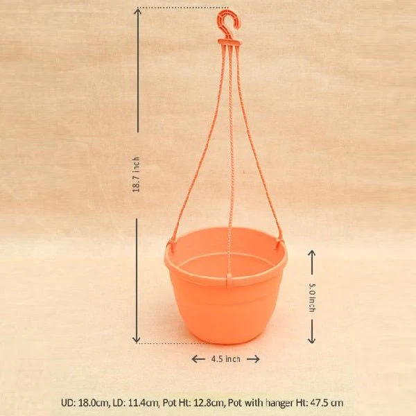 7.1 inch (18 cm) Corsica No. 18 Hanging Round Plastic Pot - Image 12
