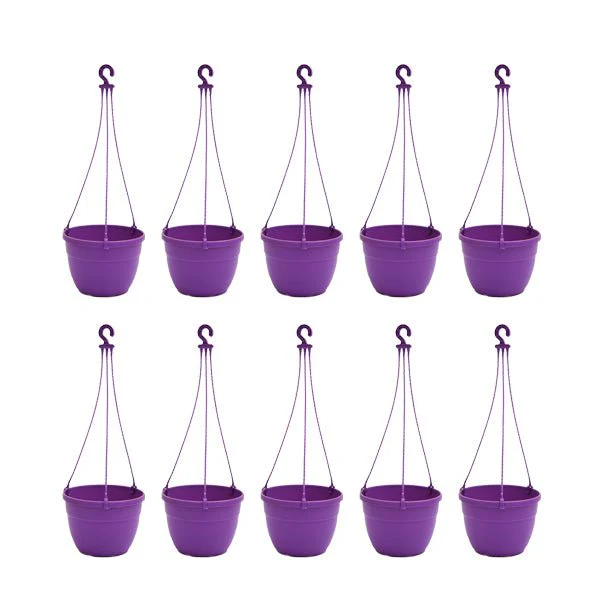 7.1 inch (18 cm) Corsica No. 18 Hanging Round Plastic Pot - Image 17
