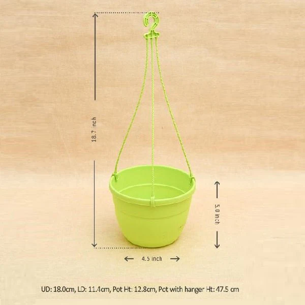 7.1 inch (18 cm) Corsica No. 18 Hanging Round Plastic Pot - Image 6