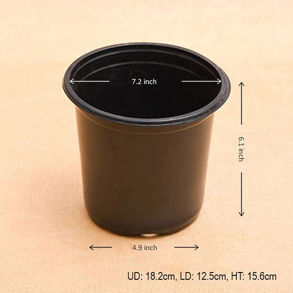 7.2 inch (18 cm) Round Plastic Thermoform Pot - Image 2