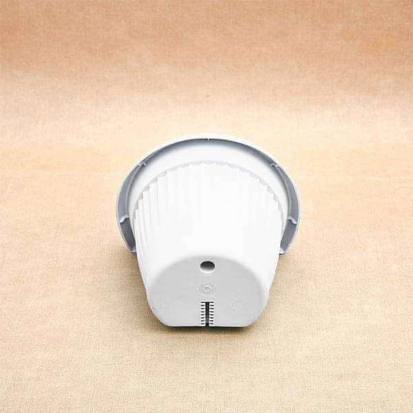 7.9 inch (20 cm) Bello Wall Mounted D Shape Plastic Planter (White) (set of 6) - Image 3