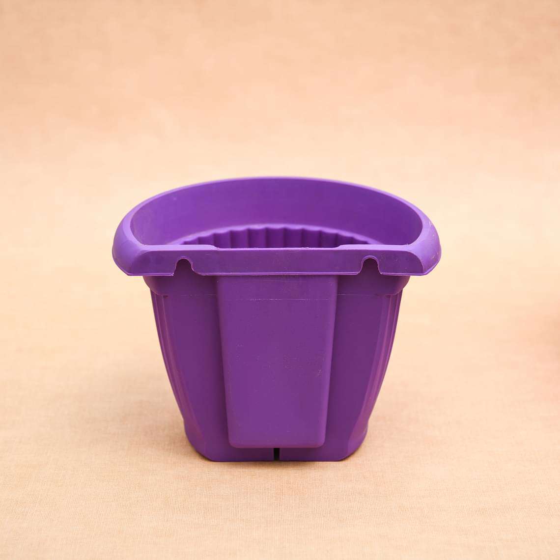 7.9 inch (20 cm) Bello Wall Mounted D Shape plastic Planter (Violet) (set of 6) - Image 3