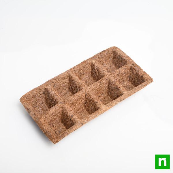 Coir Germination Tray (8 Cells, Square) (Set of 5) - Image 3