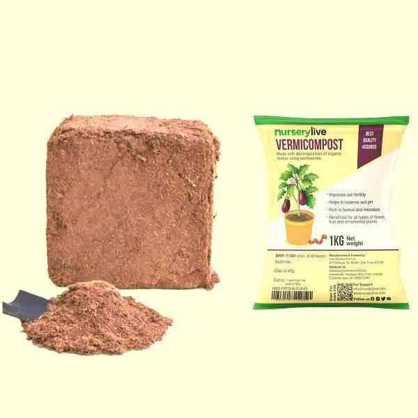 Combo of 2 Vermicompost and Cocopeat to Make Soil Nutrient Rich and Porous