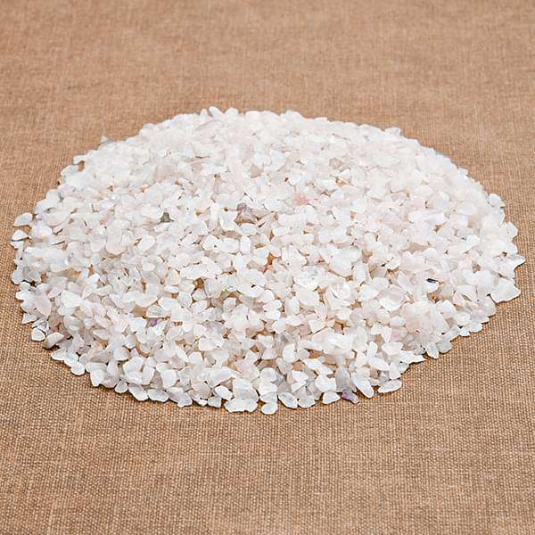 Crystal Chips Pebbles (White, Small, Polished) - 1 kg - Image 2