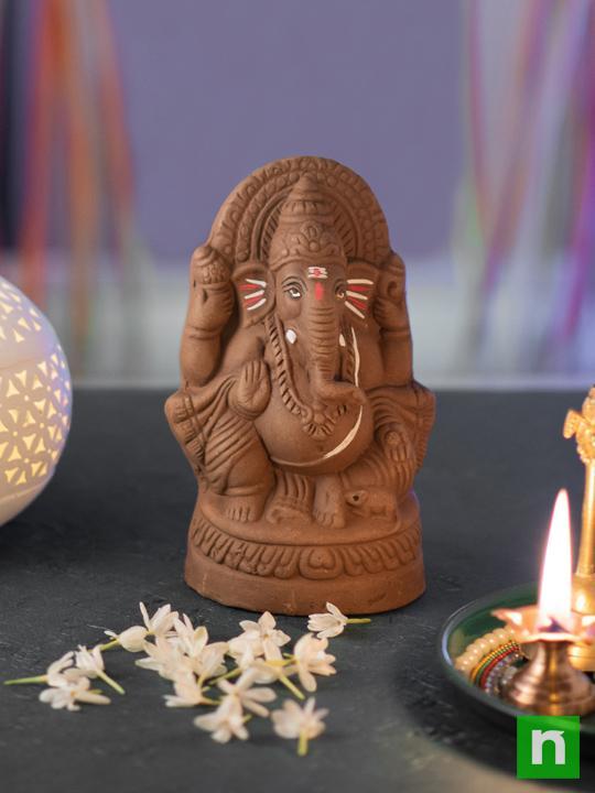 Eco friendly Seed Ganesh Murti - Image 3