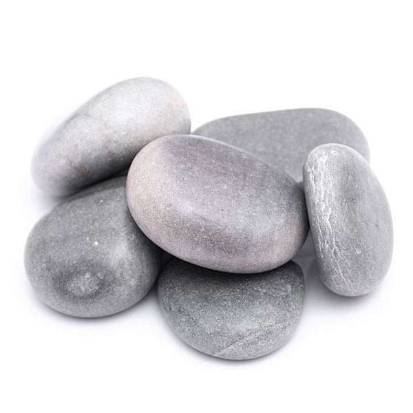 Flat River Pebbles (Grey, Big, Polished) - 2 kg - Image 2