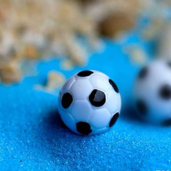 Football plastic miniature garden toys - 2 Pieces