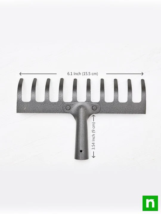 Garden Rake Brazilian Type No. MMI-98 (10 Teeth) - Gardening Tool - Image 2