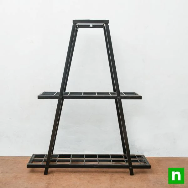 Metal Planter Stand No. NL0137F (Triangle Shape, 2.9 X 3.5 ft / 0.9 X 1.08 m)