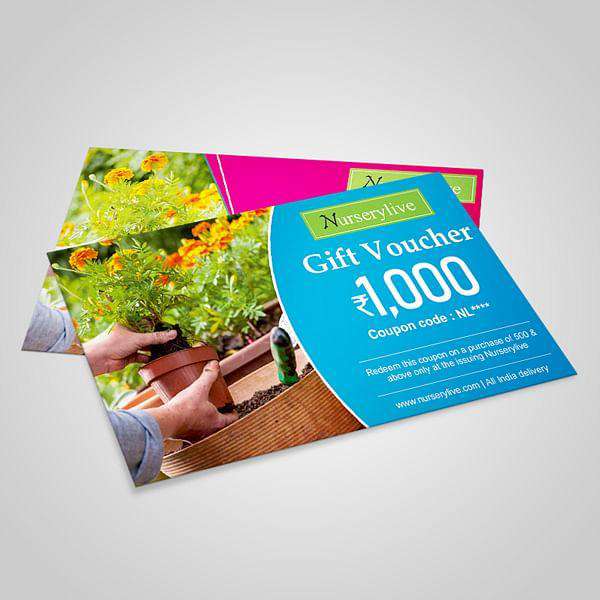 Nurserylive e-Gift Card - Rs 1000