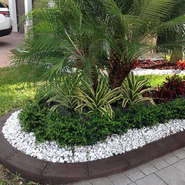 Pebbles Border around Plants - Image 3