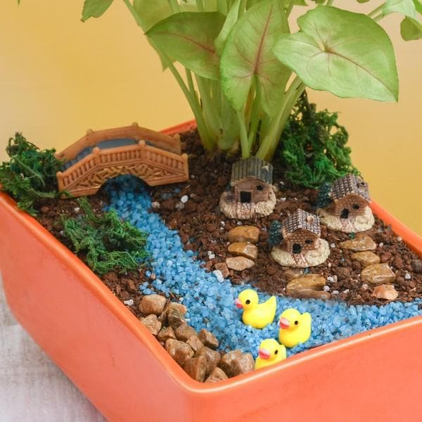 DIY Riverside village - Miniature Garden
