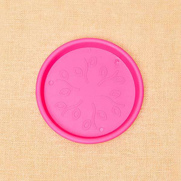 5.9 inch (15 cm) Round Plastic Plate for 6 inch (15 cm) Grower Pots (Dark Pink) (set of 6)