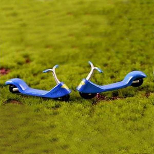 Scooter plastic miniature garden toys - 1 Pair