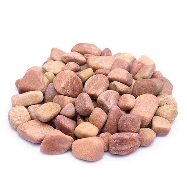 Natural Teak Pebbles (Peach Color, Medium, Polished) - 1 kg - Image 2