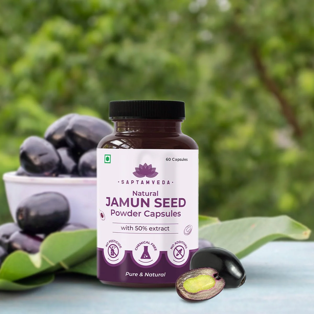 Jamun Seed - 60 Capsules - Image 2