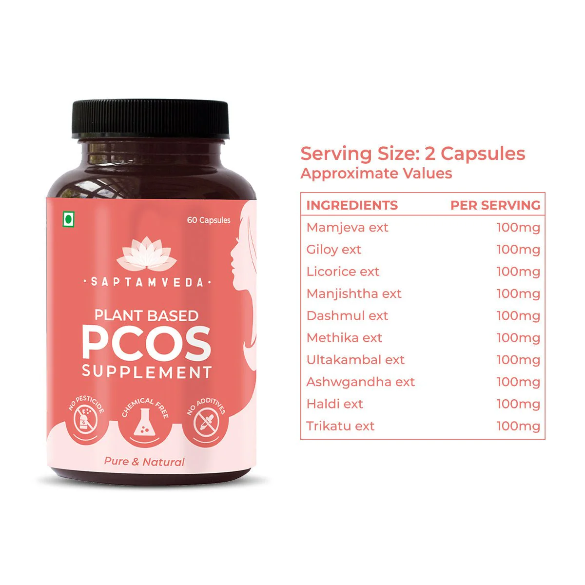 PCOS Supplement - 60 Capsules - Image 3